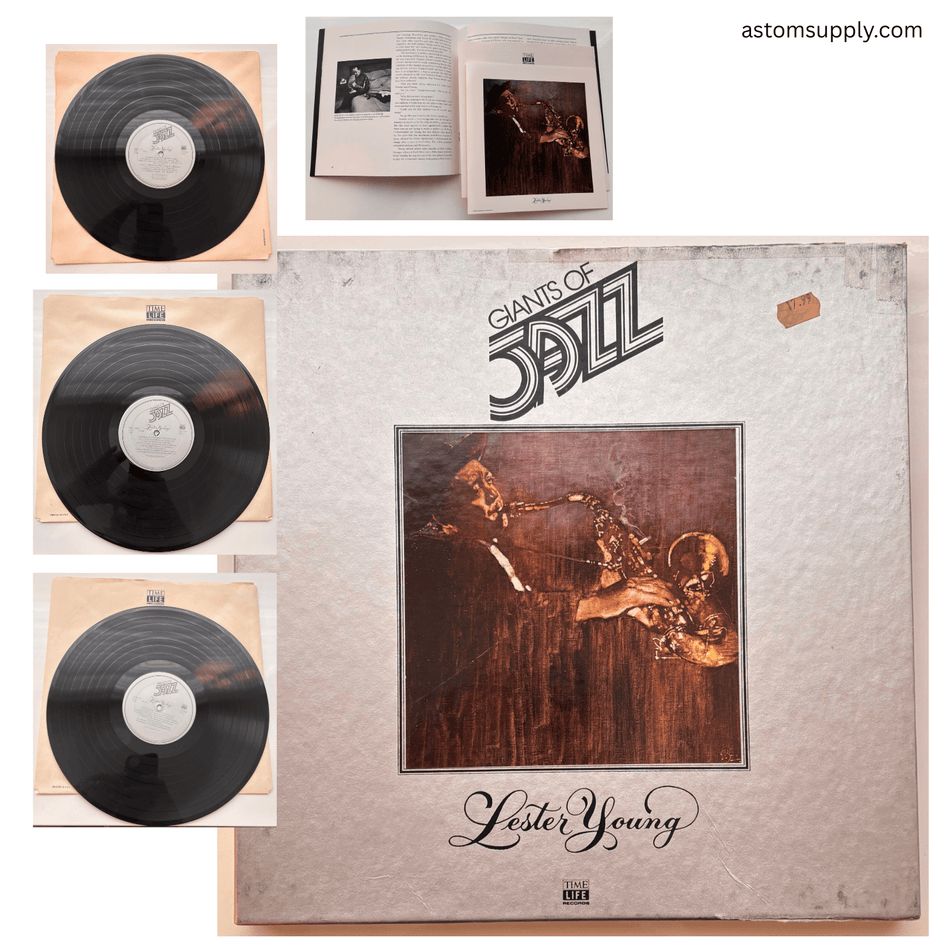 Lester Young – Giants of Jazz (Time Life Records) – 3×LP Box Set – VG+ / VG