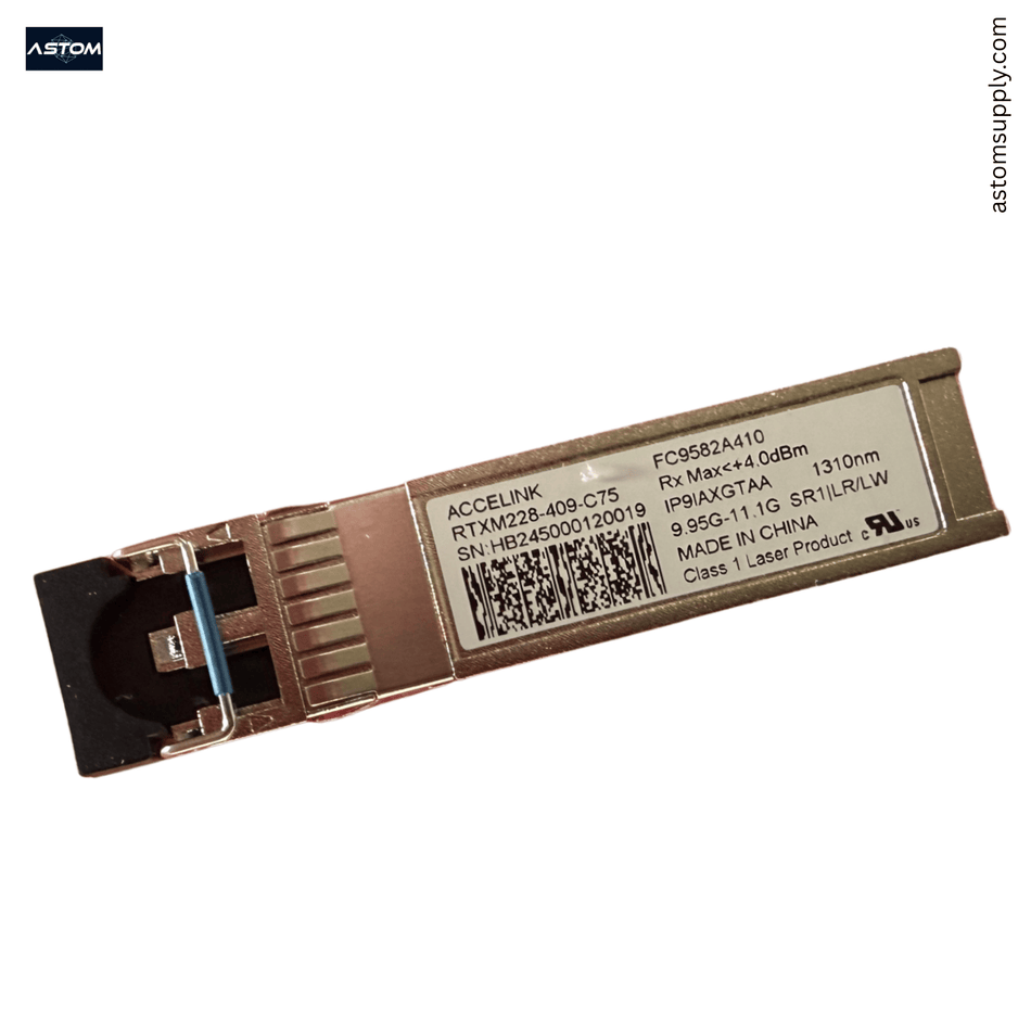 Accelink RTXM228-409-C75 10Gbps SFP+ Module • 1310 nm • SR1 / LR / LW • Rx Max +4.0 dBm • Brand New