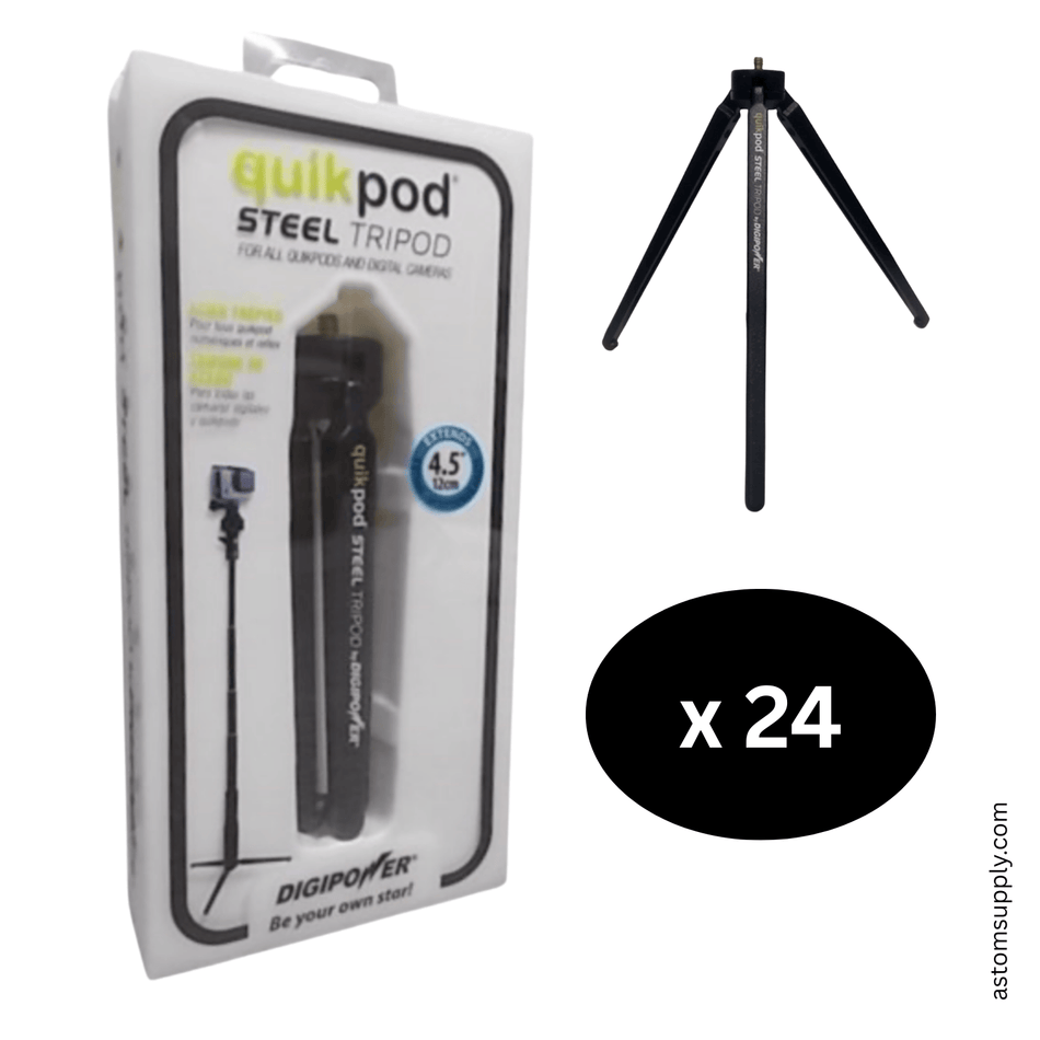 Digipower TP-QPML1 QuikPod Steel Tripod – Box of 24 (New)